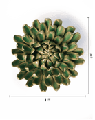 Jungle Green Pompom Mum - Chive Ceramics Studio - Ceramic Flowers - Chive Ceramics Studio