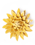Burnt Yellow Strawflower - Chive Ceramics Studio - Ceramic Flowers - Chive Ceramics Studio
