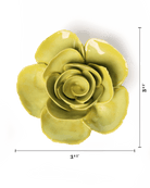 Chartreuse Elegance Ranunculus - Chive Ceramics Studio - Ceramic Flowers - Chive Ceramics Studio
