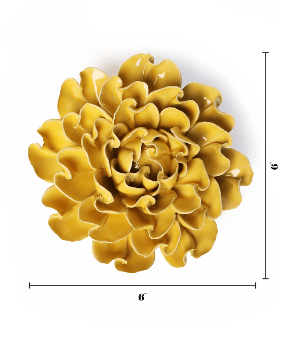 Buttercup Yellow Hawthorn - Chive Ceramics Studio - Ceramic Flowers - Chive Ceramics Studio