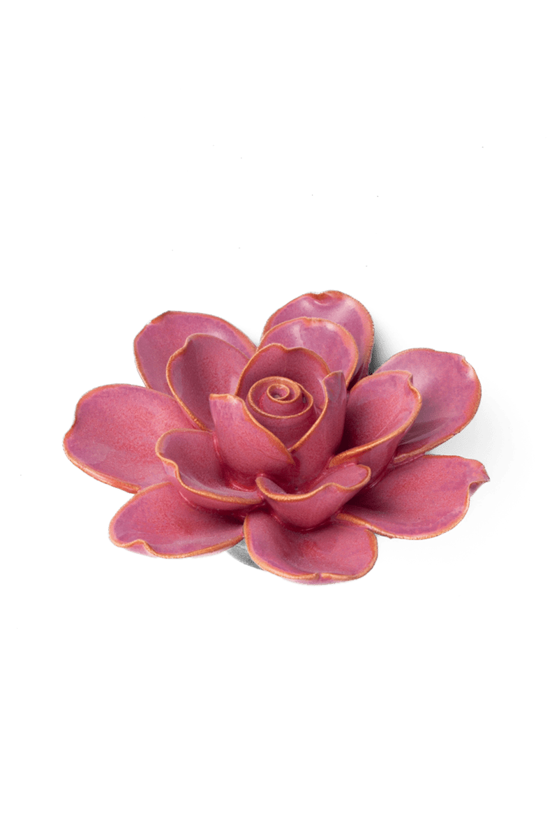 FR09 Blush Pink Tahitian Gardenia - Chive Ceramics Studio - Ceramic Flowers - Chive Ceramics Studio