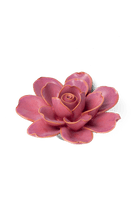 FR09 Blush Pink Tahitian Gardenia - Chive Ceramics Studio - Ceramic Flowers - Chive Ceramics Studio