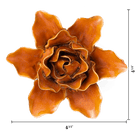 France Ceramic Flower Wall Art Rust Lily - Chive Ceramics Studio - Ceramic Flowers - Chive Ceramics Studio