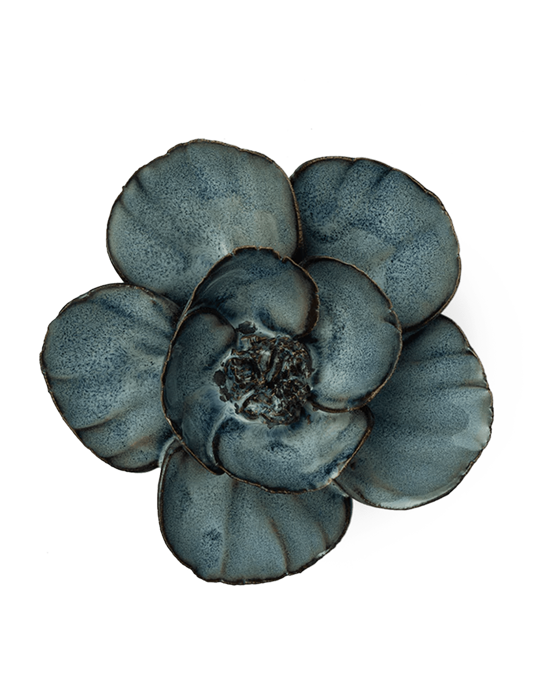 FR07 Navy Poppy - Chive Ceramics Studio - Ceramic Flowers - Chive Ceramics Studio