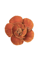 FR08 Burnt Orange Poppy - Chive Ceramics Studio - Ceramic Flowers - Chive Ceramics Studio