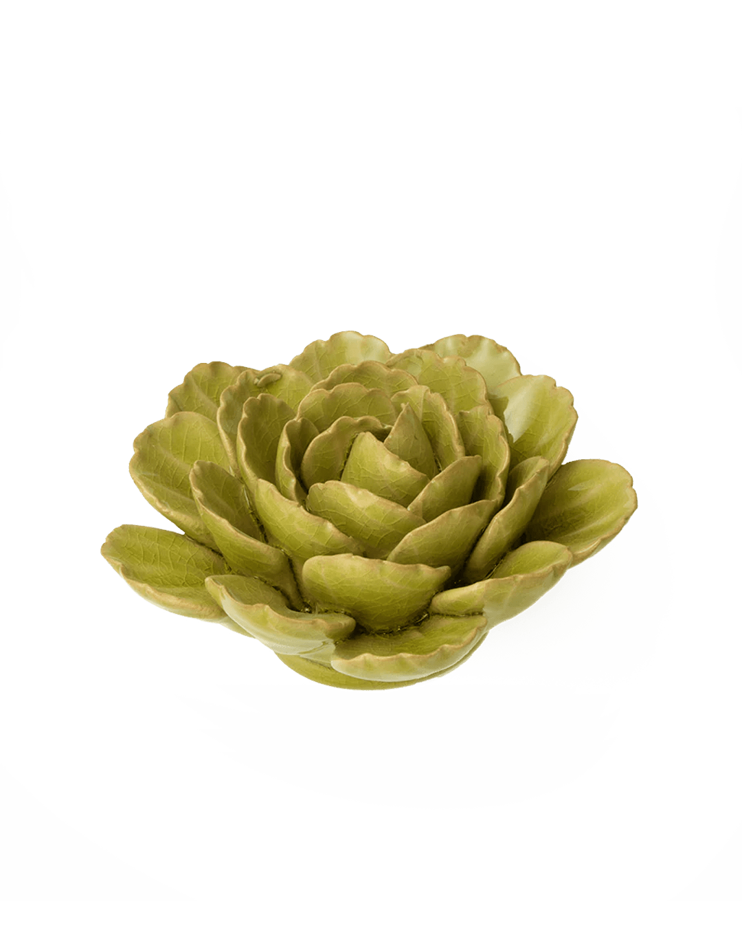 FR12 Peridot Keiko Peony - Chive Ceramics Studio - Ceramic Flowers - Chive Ceramics Studio