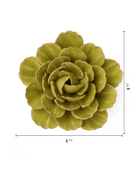 FR12 Peridot Keiko Peony - Chive Ceramics Studio - Ceramic Flowers - Chive Ceramics Studio