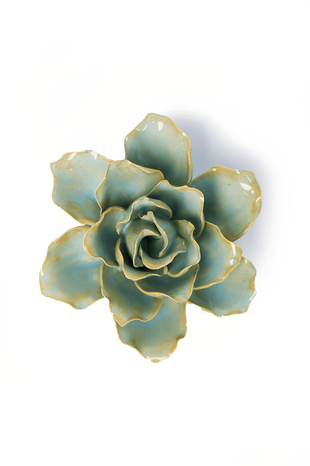 France Robin's Egg Blue Stargazer Lily - Chive Ceramics Studio - Ceramic Flowers - Chive Ceramics Studio