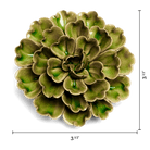 Japan Ceramic Flower Olive Petunia - Chive Ceramics Studio - Ceramic Flowers - Chive US