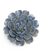 JA21 Fancy Blue Fiesta Marigold - Chive Ceramics Studio - Ceramic Flowers - Chive Ceramics Studio