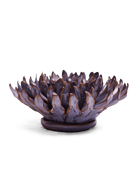 JA22 Violet Blue Fleur De Lis Mum - Chive Ceramics Studio - Ceramic Flowers - Chive Ceramics Studio