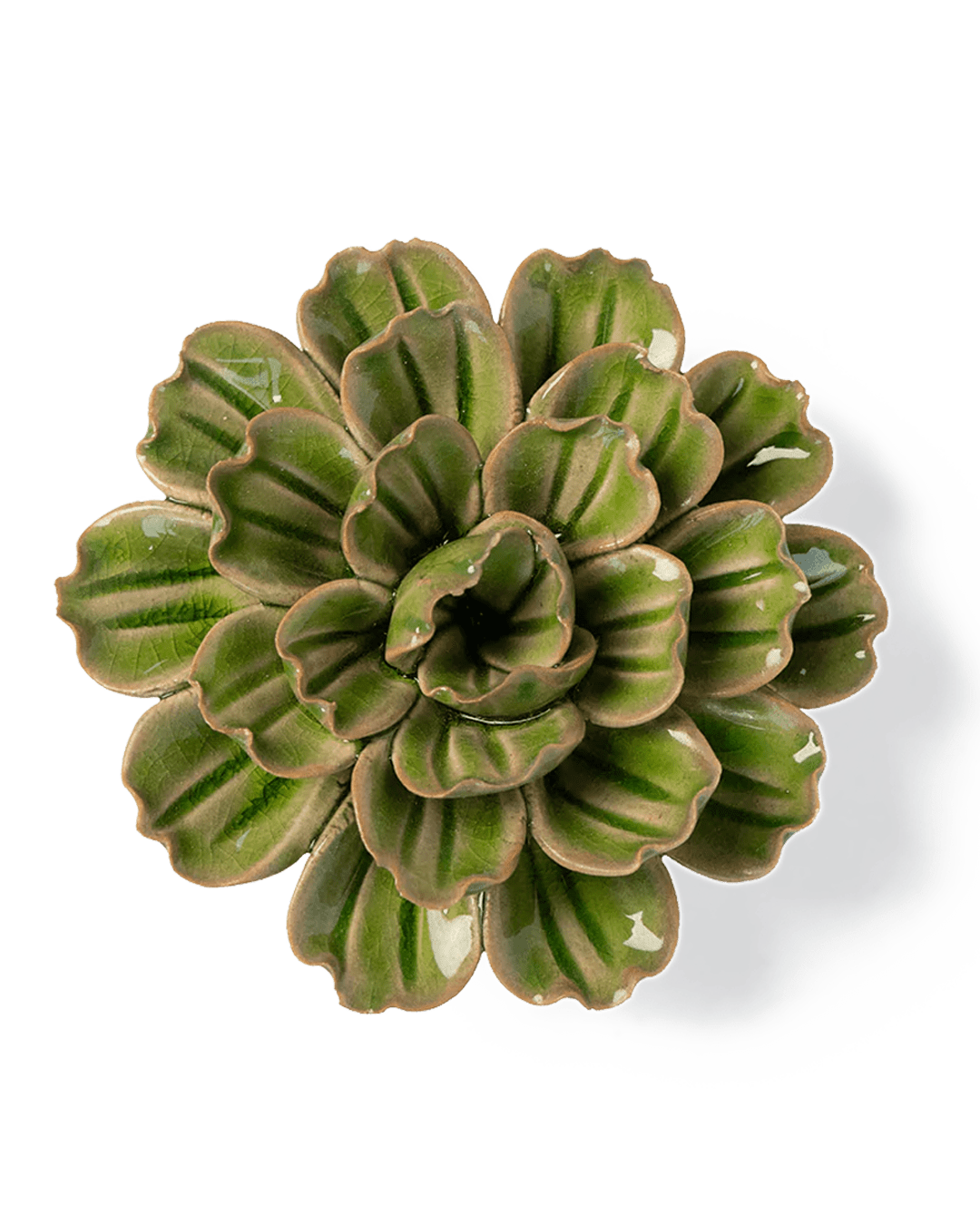 JA24 Avocado Green Petunia - Chive Ceramics Studio - Ceramic Flowers - Chive Ceramics Studio