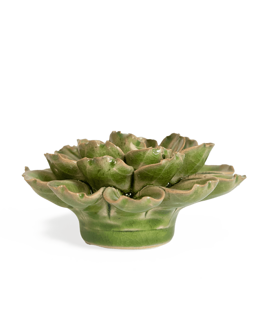 JA24 Avocado Green Petunia - Chive Ceramics Studio - Ceramic Flowers - Chive Ceramics Studio