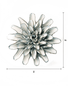 Blue White Lexi Cornflower - Chive Ceramics Studio - Ceramic Flowers - Chive Ceramics Studio