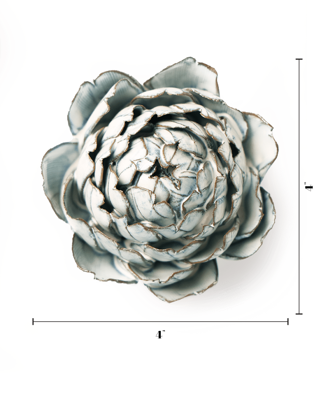 Blue White Queen Protea - Chive Ceramics Studio - Ceramic Flowers - Chive Ceramics Studio