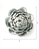 Blue White Queen Protea - Chive Ceramics Studio - Ceramic Flowers - Chive Ceramics Studio