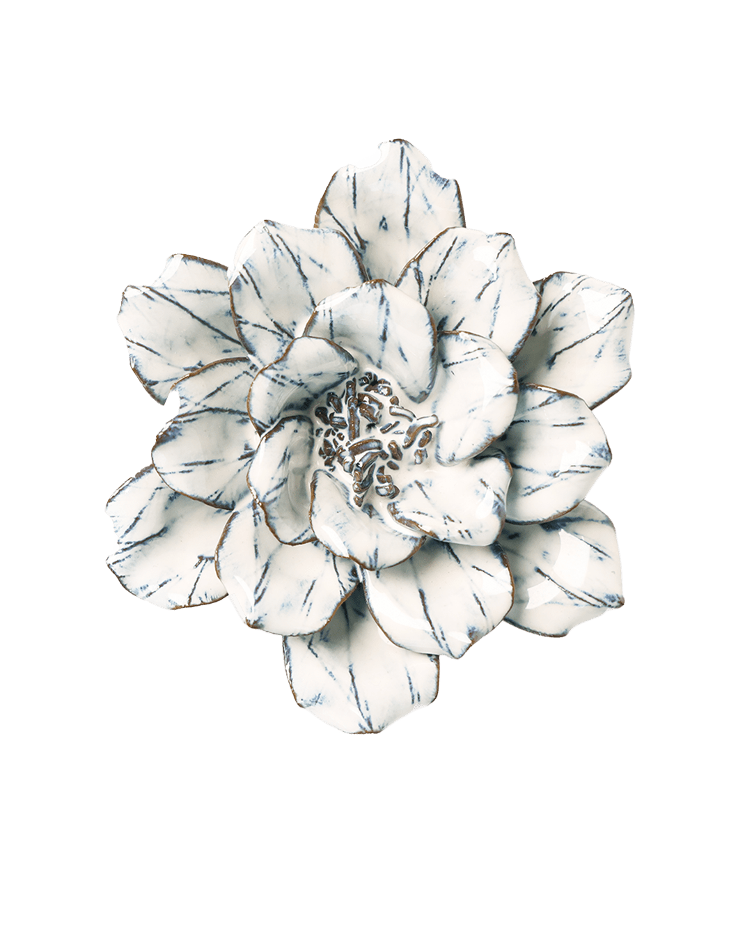 Blue White Cosmos - Chive Ceramics Studio - Ceramic Flowers - Chive Ceramics Studio