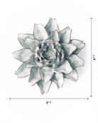 Blue White King Protea - Chive Ceramics Studio - Ceramic Flowers - Chive Ceramics Studio