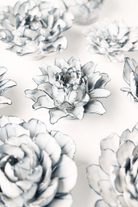 Blue White King Protea - Chive Ceramics Studio - Ceramic Flowers - Chive Ceramics Studio