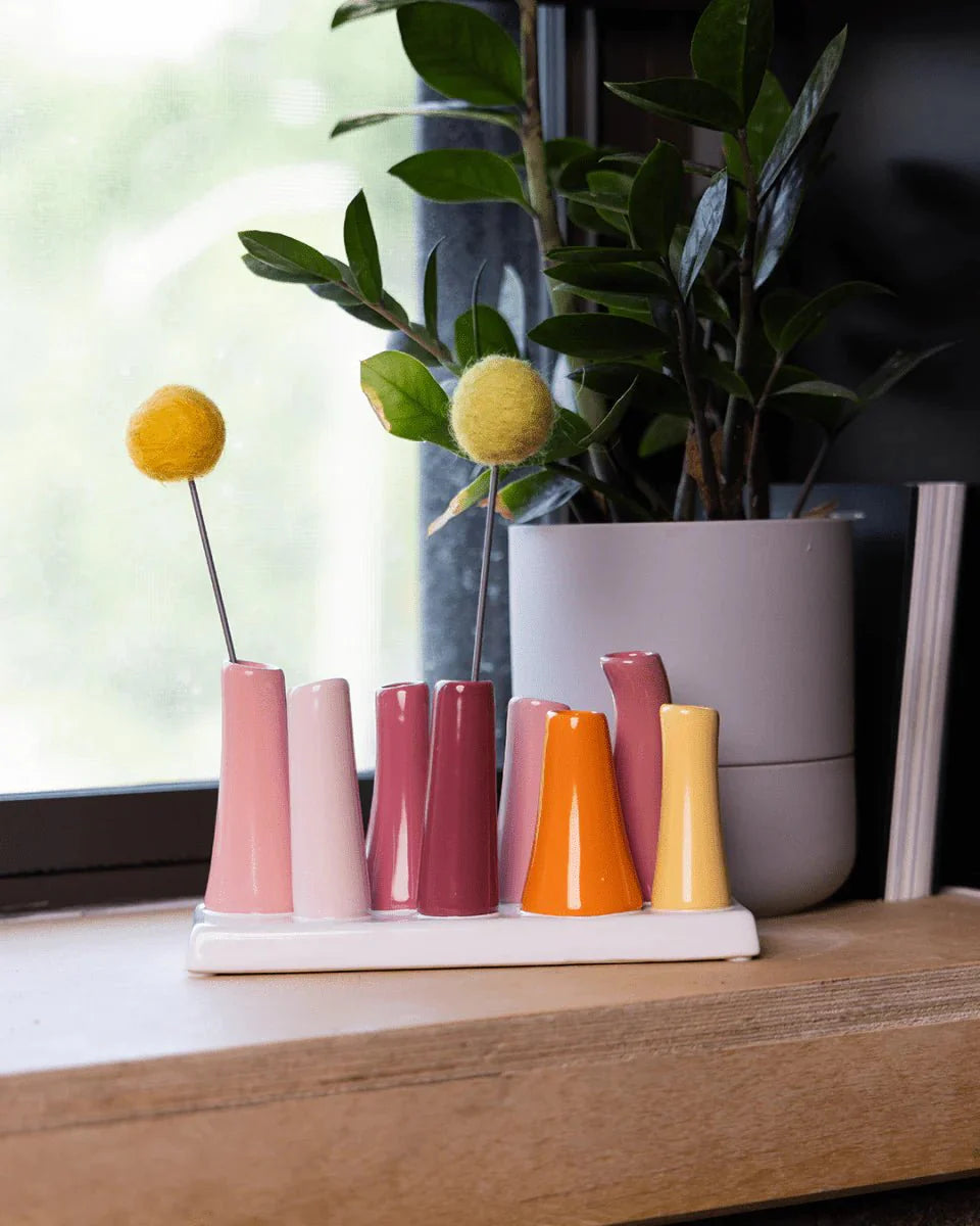 Pooley Modern Bud Vase For Flowers - Chive UK