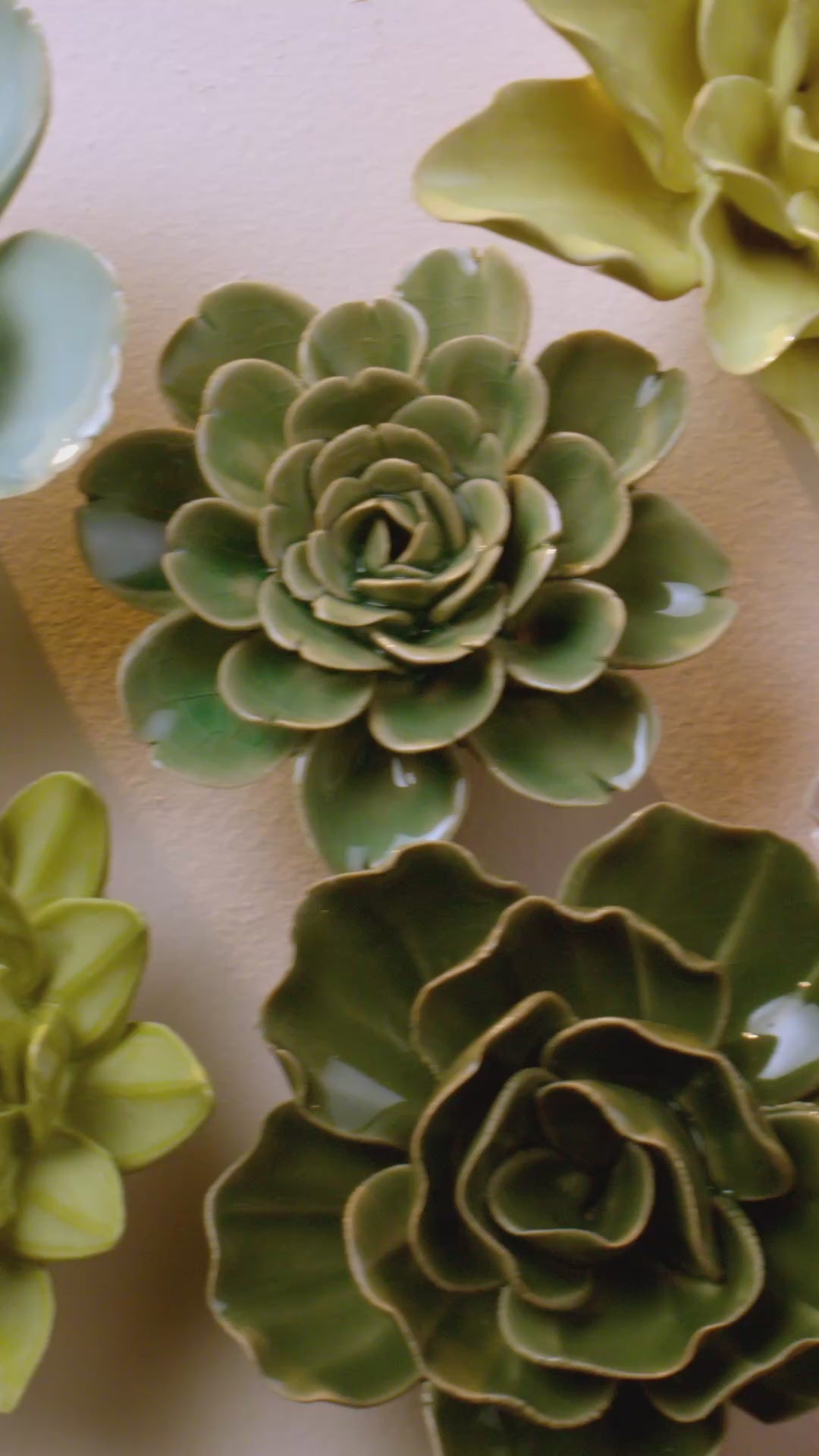 Lime Yellow Larkspur Ceramic Flower | English Garden Collection by